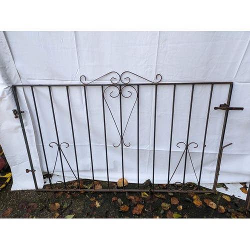 14 - 2 Wrought Iron Gates - A Single and A Double