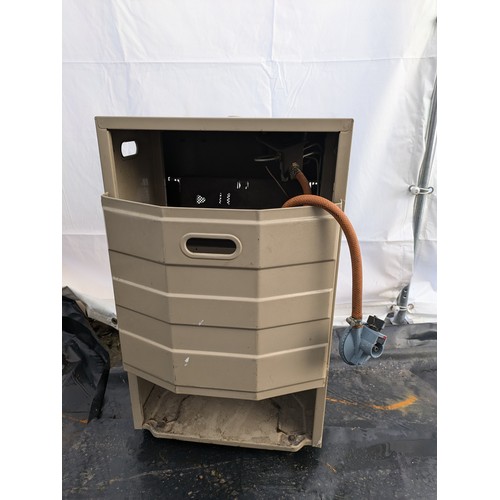 107 - A Superser Metal Propane fireplace Heater Unit