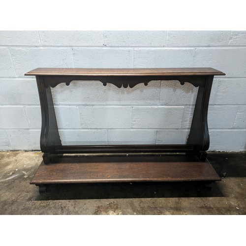 104 - An antique wooden church Pew/Prayer Stand