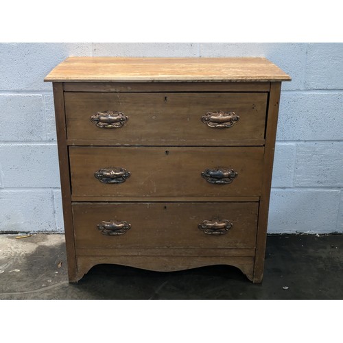 101 - a vintage walnut chest of drawers