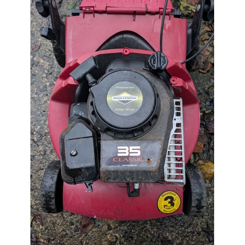 30 - Mountfield Petrol Lawn Mower With Briggs And Stratton 35 Classic Engine