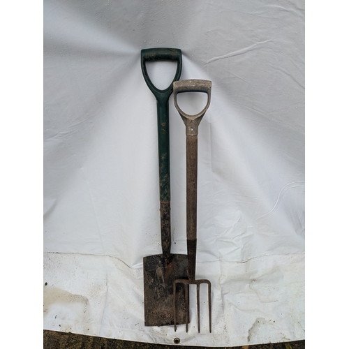 82 - A Garden Fork And Spade