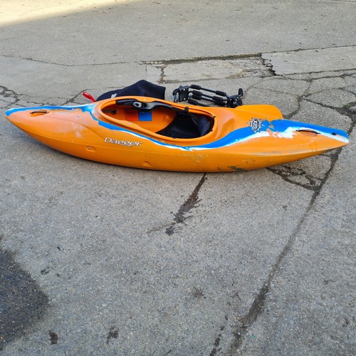 12 - Dagger Gtx 8.1 White Water Rover Kayak With Roof Rack Attachment, Paddle And Waterproof Skirt