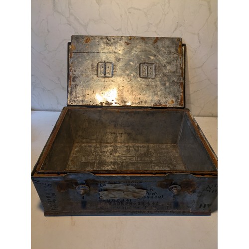 179 - An Ex Military Storage Case With A Sealed Internal Box