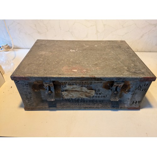 179 - An Ex Military Storage Case With A Sealed Internal Box