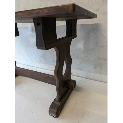 165 - A Small Dark Wood Side Table