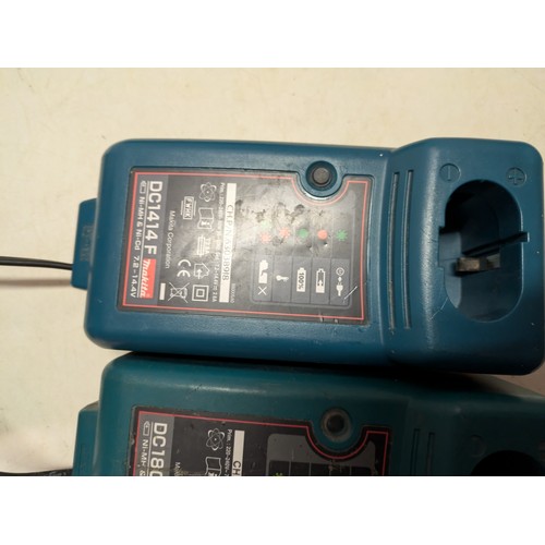 334 - A Selection Of 3 Makita Chargers