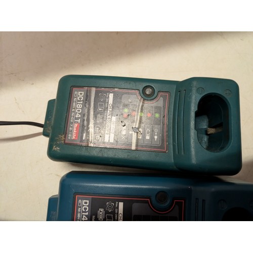 334 - A Selection Of 3 Makita Chargers