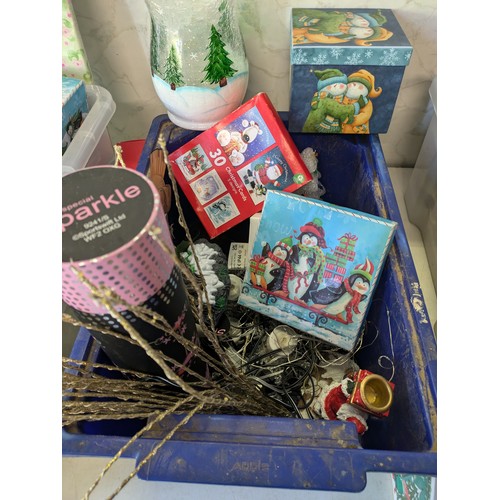 565 - A Large Selection Of Christmas Goods Including Cards, Decorations, Gift Wrap, Etc