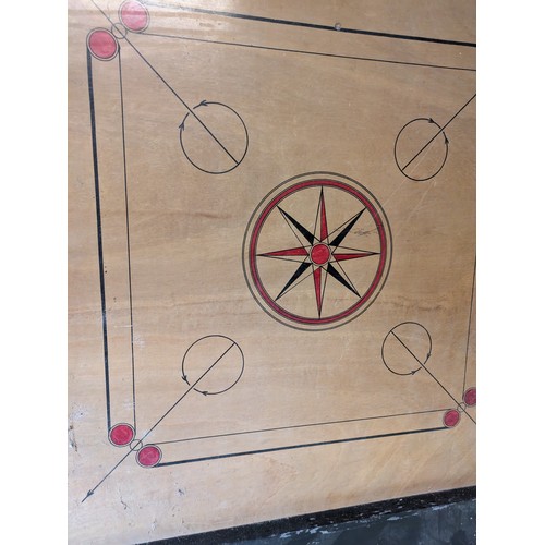 128 - a vintage carrom tournament board