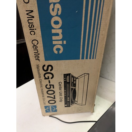 244 - Panasonic sg-5070 am-fm stereo music centre in original box