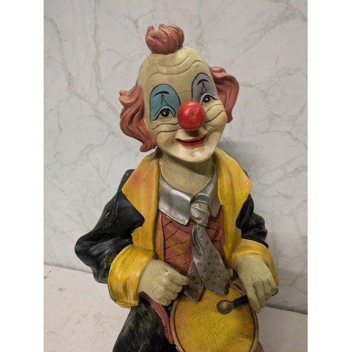 497 - a resin clown sculpture