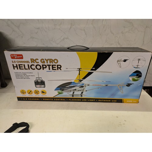 260 - britepower 3.5 channel RC GYRO helicopter in box