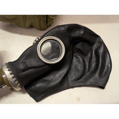 189 - cold war era gas mask in bag