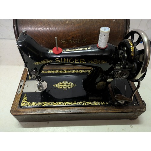 191 - singer 99k sewing machine in case