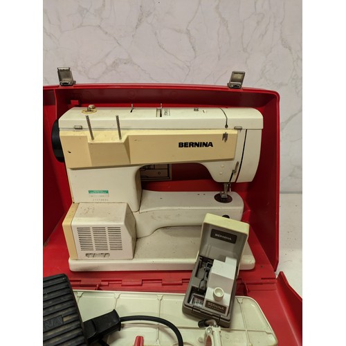 347 - A Bernina 830 Vintage Sewing Machine in Case With Pedal