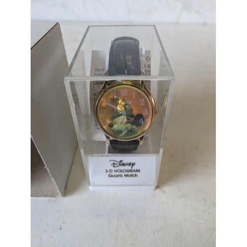 451 - an official Disney 3d hologram quartz watch in original box