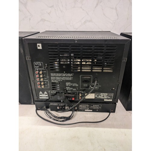 298 - a pioneer stack system with a pair of pioneer bookshelf speakers