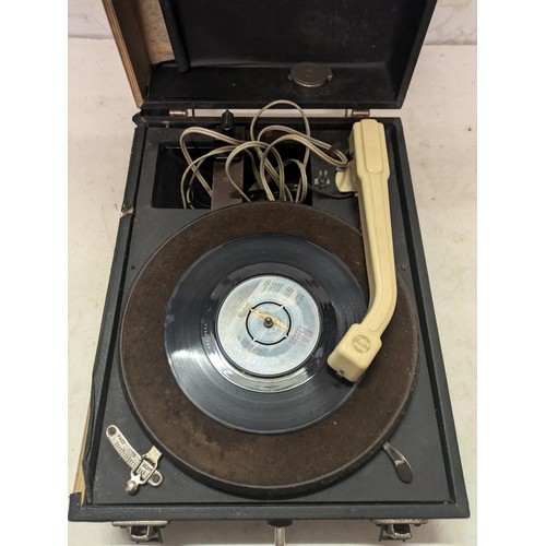 181 - a gramophone in case with Bakelite tonearm