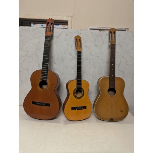 499 - a selection of 3 acoustic guitar bodies