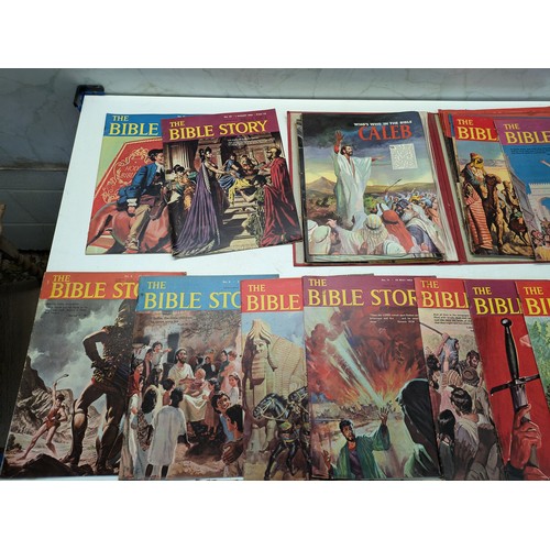 643 - A binder of 29 copies of 'The Bible Story's Comic Book Magazine - complete minus issue number 15.  T... 