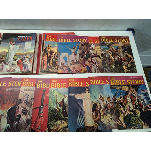 643 - A binder of 29 copies of 'The Bible Story's Comic Book Magazine - complete minus issue number 15.  T... 