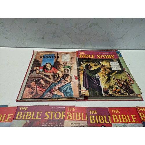 643 - A binder of 29 copies of 'The Bible Story's Comic Book Magazine - complete minus issue number 15.  T... 