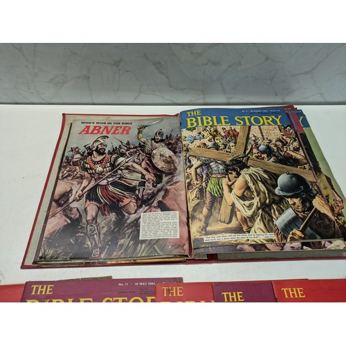 643 - A binder of 29 copies of 'The Bible Story's Comic Book Magazine - complete minus issue number 15.  T... 