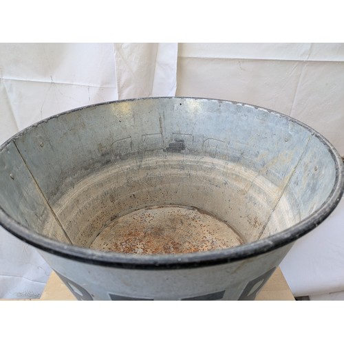 379 - a metal beer bucket cooler