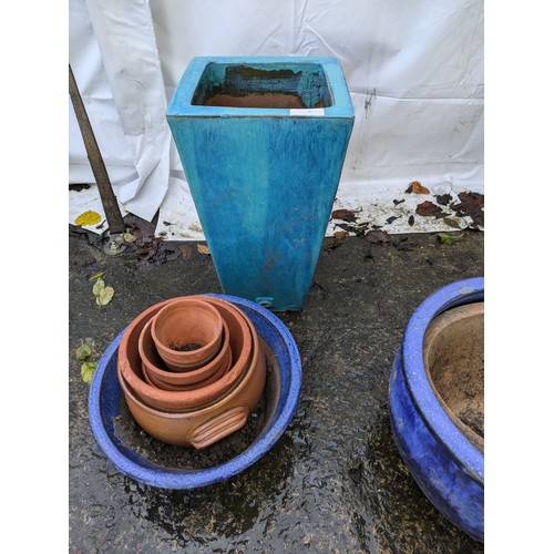 5 - a Selection of garden pots