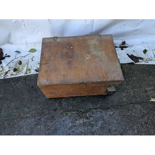 309 - large vintage power supply/inverter in a wooden crate