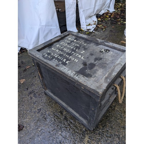 201 - a wooden RAF hospital crate