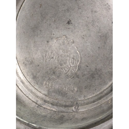 227 - A Rare Altiprobe 18th Century Pewter Lidded Tankard