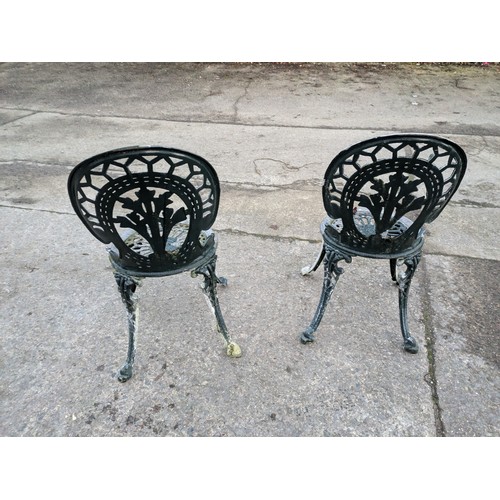 60 - pair of aluminum garden chairs