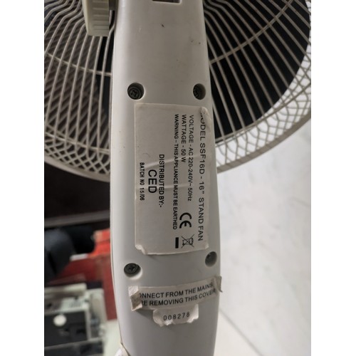 397 - a standing floor fan