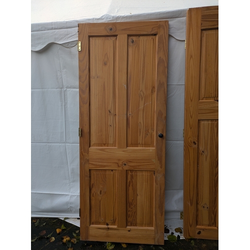 102 - A Set Of 3 Pine Interior Doors