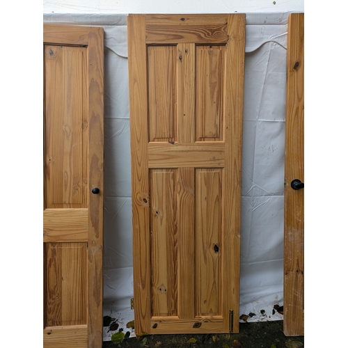 102 - A Set Of 3 Pine Interior Doors