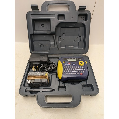 233 - A Brother P-Touch 1250 Label Printer In Case With Power Supply And Labels