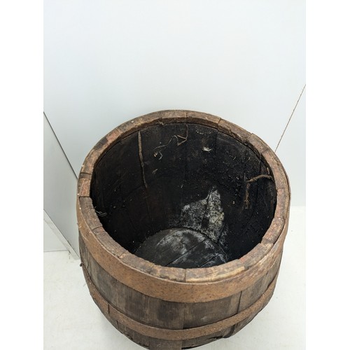 153 - An Antique Oak Barrel