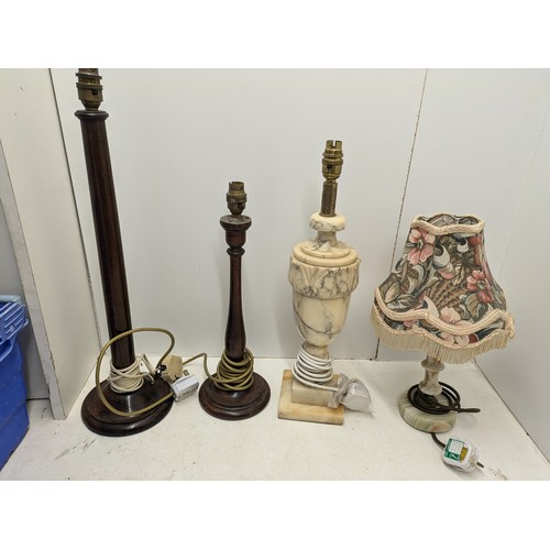 465 - A Selection Of 4 Table Lamps