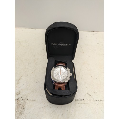 462 - An Emporio Armani Ar-5824 Wristwatch In Presentation Case