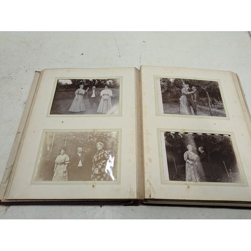 159 - An Photograph Album Filled With Dozens Of Early 1900's/Late 1800S Pictures