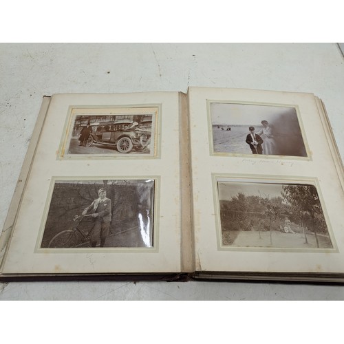 159 - An Photograph Album Filled With Dozens Of Early 1900's/Late 1800S Pictures