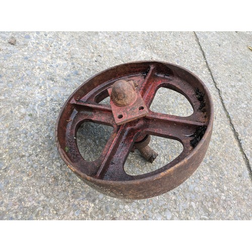 191 - An Antique Metal Wheel