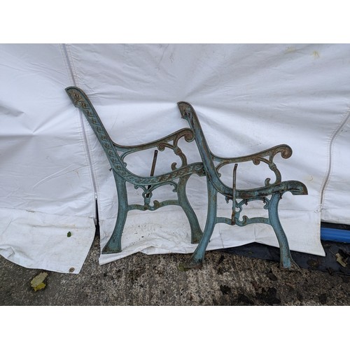 29 - A Pair Of Cast Iron Bench Ends