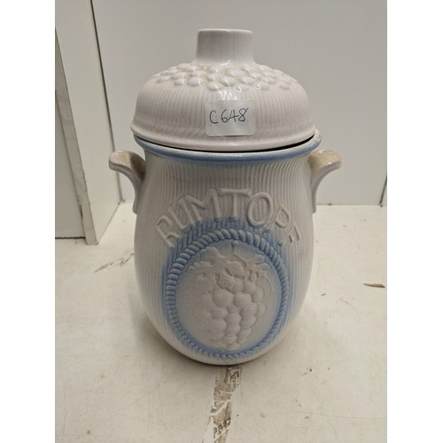 576 - A Vintage Rumtopf Biscuit Barrel