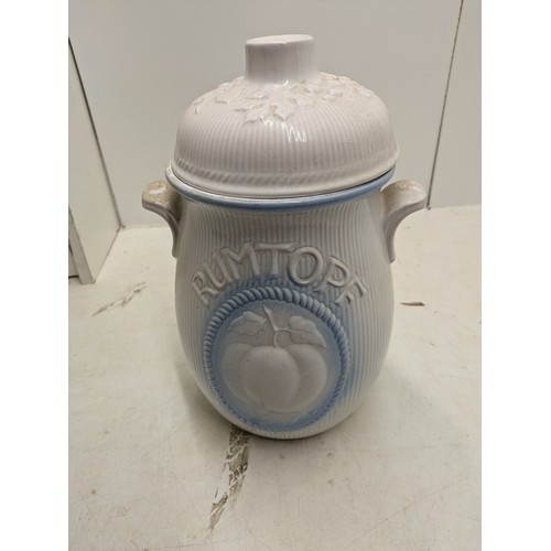 576 - A Vintage Rumtopf Biscuit Barrel