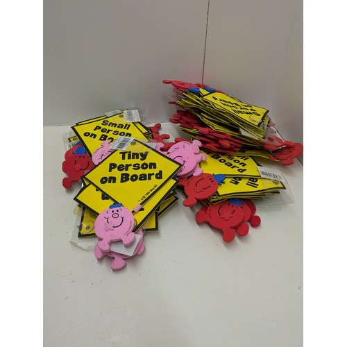 505 - A Selection Of Mister Men 'All Person On Board' Vehicle Signs