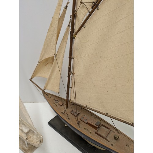 172 - A Selection Of 3 Vintage Model Yachts