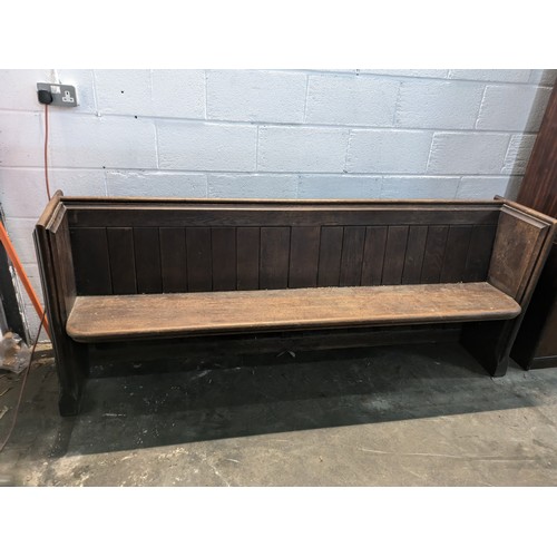 139 - A Large Antique Church Pew/Train Station Bench